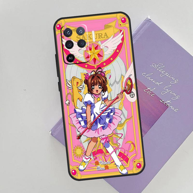 Sakura Cardcaptor Anime Case For OPPO Reno 5 Lite 2Z 2F A15 A52 A72 A83 A54 A74 A94 A5 A9 A31 A53 A53S 2020 Cover