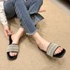 Fashion 2024 Summer New Fashion Casual Pearl Women's Slippers Solid Flat  Open Toe Shoes Women Outdoor Beach Slippers