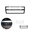 For BMW X5 X6 E70 E7 2007 - 2013 Car Interior Center Control Panel Air Condition Volume Knob Frame Carbon Fiber Texture