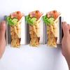 Wave Shape Stainless Steel Taco Holders Mexican Food Rack Pancake Holder Cake Toast Stand Rack Shells