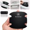 4Pcs Carbon Fiber Car Door Handle Protection Emblem Sticker For Mercedes Benz AMG W212 W205 W246 W177 W176 W213 GLC GLE GLS ML Welcome Laser