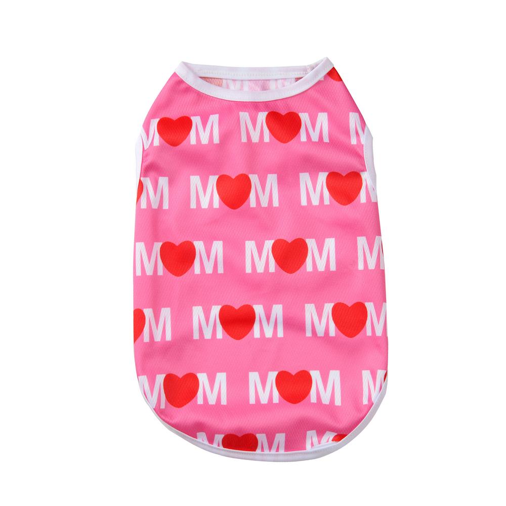 Mesh Pet Dog Clothes Cute Letter Print Puppy Vest For Small Dogs Cats Costume Soft French Bulldog Pullover Festival Dress Up Apparel