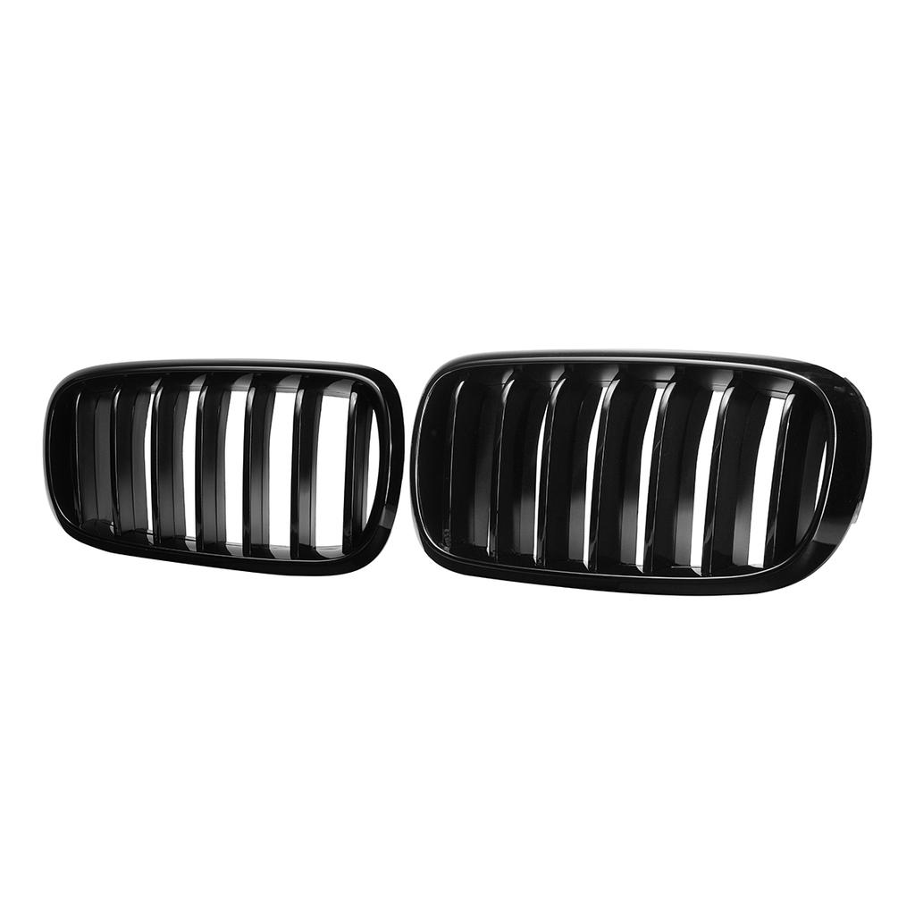 F15 F16 Pair Car Double Slats Front Kidney Racing Grille Replacement For BMW F15 F16 X5 X6 2014 2015 2016 2017 Racing Grills