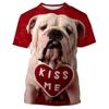 Summer Fashion Casual Funny Animal Dog Graphic T Shirts Men Hip Hop Personality Trend Printed Tees O-neck Short Sleeve
