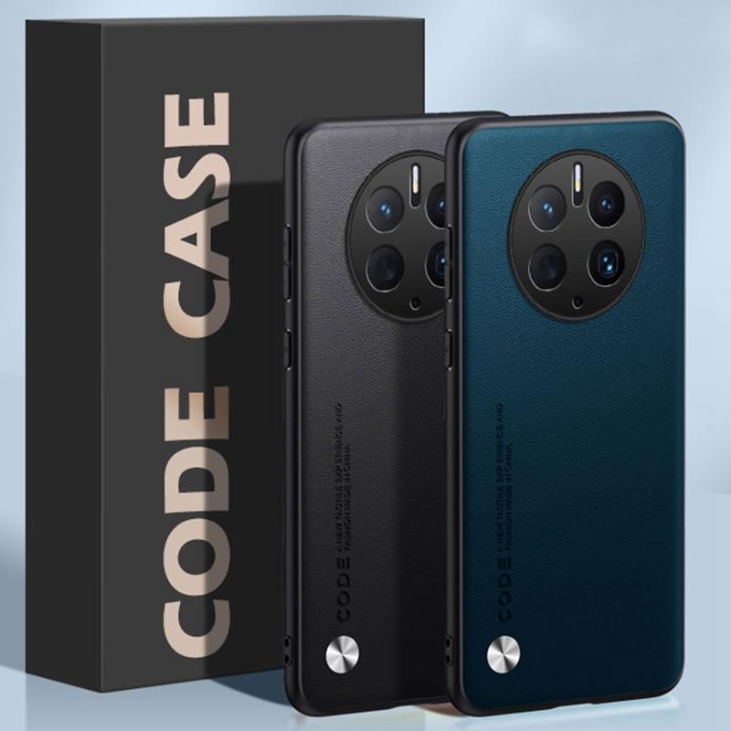 Luxury PU Leather Case For Huawei Mate 50 Pro 50Pro Back Cover Matte Silicone Full Protection Phone Case For Huawei Mate50 Pro