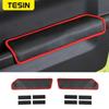 TESIN Leather Car Door Armrest Handle Pad Mat Protection Cover for Suzuki Jimny Interior Parts Car