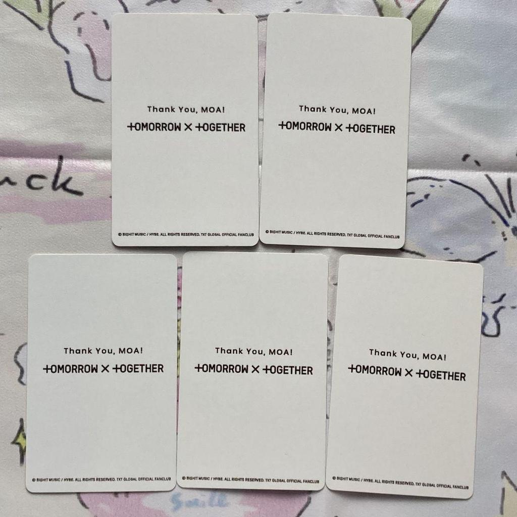 [USED] TXT FC New Membership & Friend Referral Campaign 5 Trading Cards