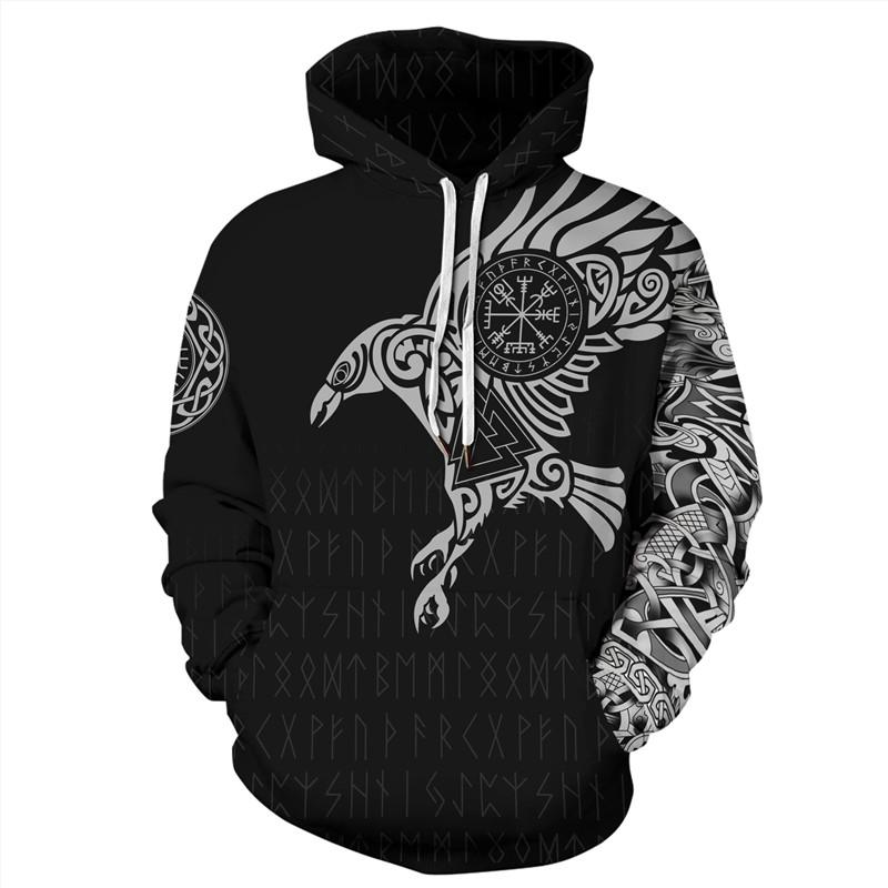 Indian Bohemian European and American Fashion Lovers  Hoodie Men's Loose Large Size 3D Printed Men's Hoodie Goes With Everything