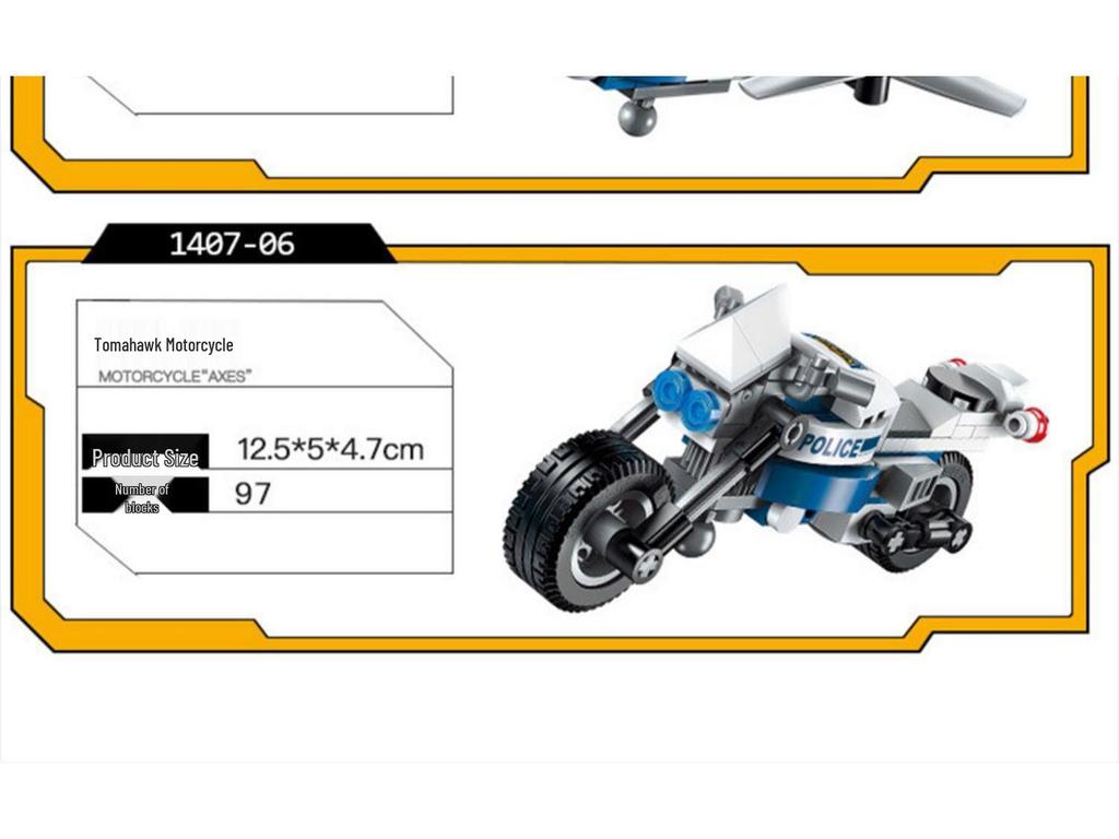 Enlighten 1407 Gale Warrior Mecha Police Car Transforming Robot Building Blocks