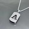 26-Letter Titanium Steel Necklace: Unisex Student & Couple Accessory - Minimalist, Trendy Design