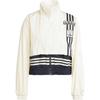 Originals Striped Stand Collar Loose Fit Zip Long Sleeve Jacket Women Jackets Off-White JD0096