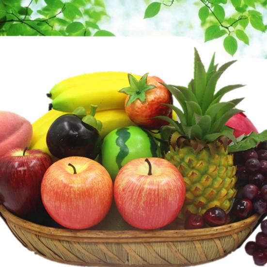 6 Pcs Artificial Fruit Fake Fruits Lifelike Good Details Decorative No Decompose Colorfast Faux Fruits Home Kitchen Party Adult Sex Wear