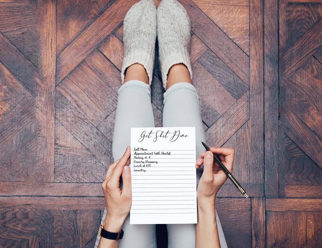 Inkdotpot Pack Of 2 Daily Planner List Undated Notepads, Memo Pad To-Do List Tear Off List Pad- Organizer- Scheduler- Organize Tasks (50 Sheets