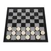 1 Set Checkers Durable Folded Plastic Chess Checkers Checkers Set Draughts for Kids Children Adults