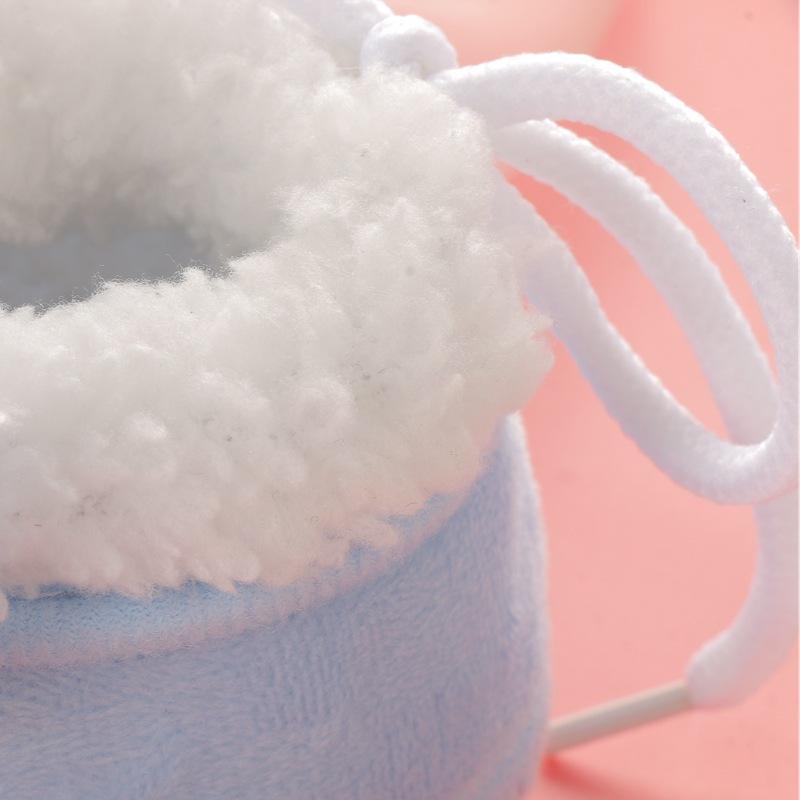 Winter New Plush Thick Baby Cute Rabbit Cartoon Children Comfortable Soft Wear-resistant Soft Sole Non-slip Toddler Shoes
