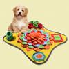 Pet Smelling Pad with Anti-Slip Bottom Advanced Foraging Sniffing Mat Bright Color Slow-Food Exercise Mat Multi-layer Pet Mat