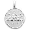 [Q8187] - Silver Pendant 'Gemini' (rhodium-plated) - 16 Mm