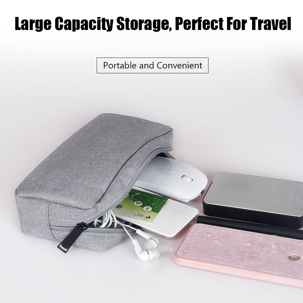 Travel HDD USB Cable Earphone Gadget Devices Pouch Makeup Cover Storage Bag Digital Accessories