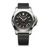 Watch Stainless Steel Case Black Dial Black Rubber Strap Gift [Victorinox] I.N.O.X. (316L/Forged) 241682.1 [