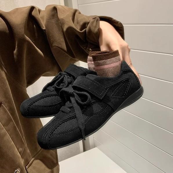 Yuanlitong ретро шнуровка на липучке балетки на плоской подошве повседневная обувь обувь для тренировок удобная мягкая подошва не устают ноги спортивная обувь