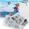 60Pcs/Box Spinning Rod Alternative Guides Rings Fishing Rod Tips Stainless Steel Ceramic Guide Ring