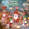 50Pcs Christmas Candy Bags Christmas Decorations Santa Gift Bag Navidad Xmas Gift Bags Christmas Cookies Packaging Bag