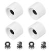 PATIKIL 1 Set 70mm Skateboard Wheels 78A Hardness Street Wheels PU Cruiser Wheels with 608RS Bearings for Skateboard Replacement White