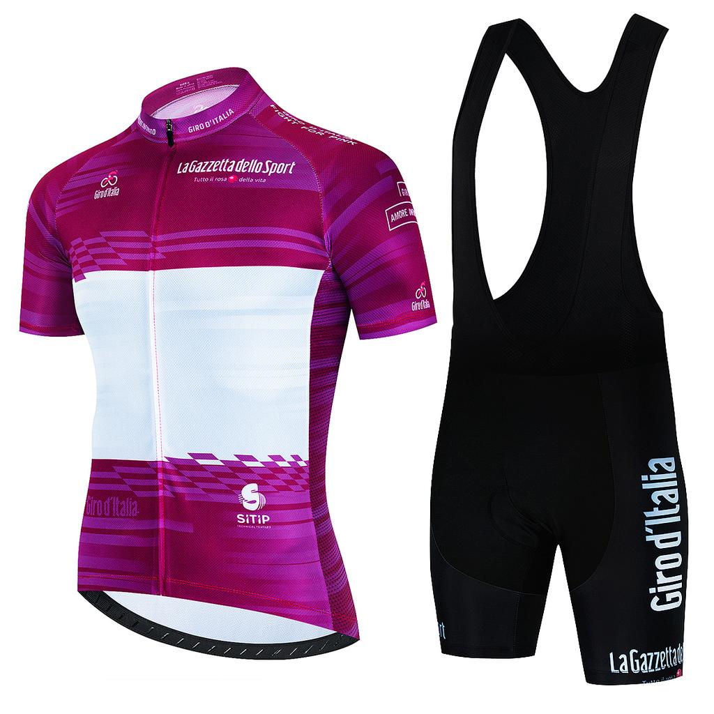 Summer Tour De Italy Team Sports Set Sportswear Jersey Men's Cycling Blouse Mtb Outfit 2023 Uniform Bib Shorts Clothing