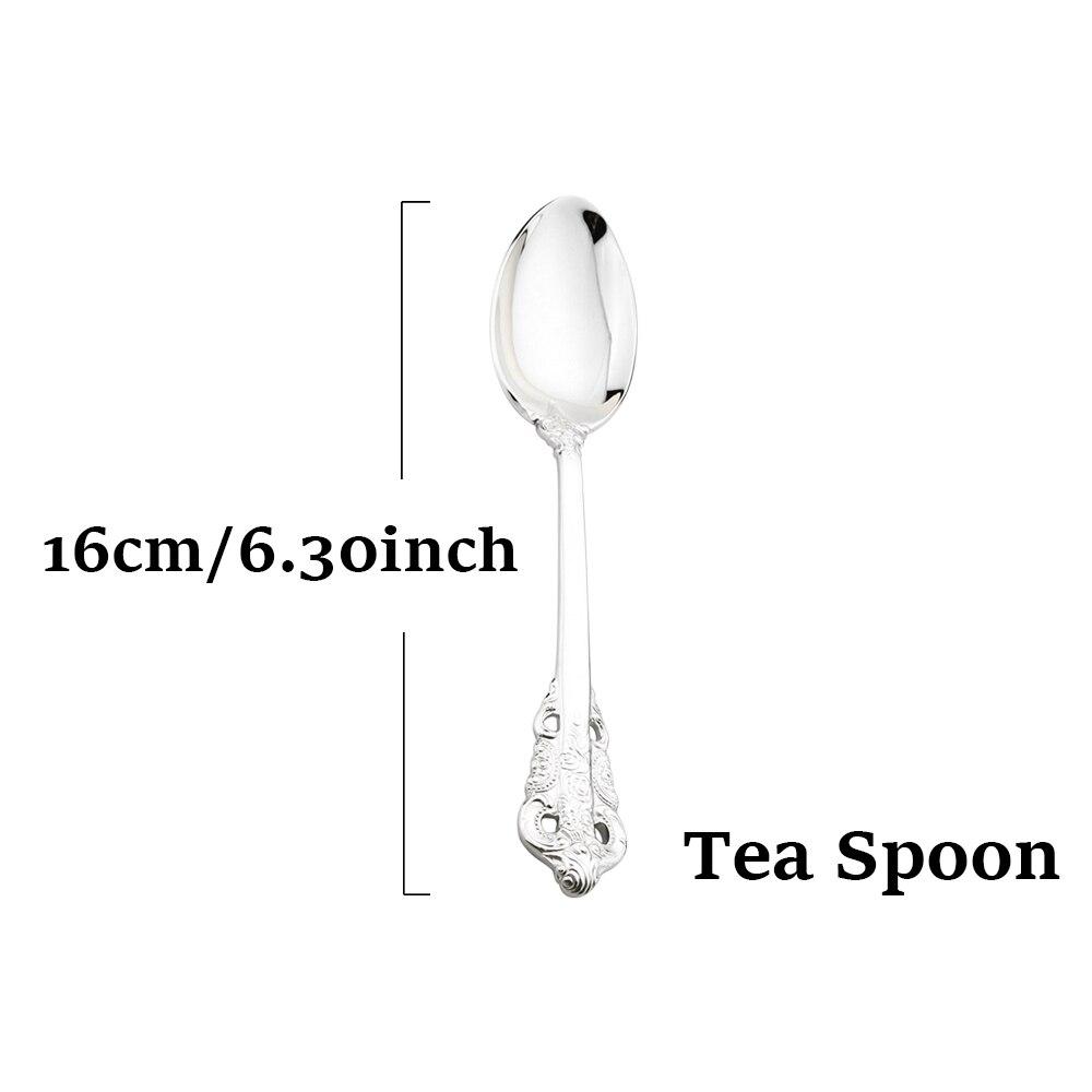 Gold Dinnerware Vintage Tableware 18/10 Silverware Stainless Steel Flatware Dinner Knife Fork Spoon Wedding Xmas Western Cutlery