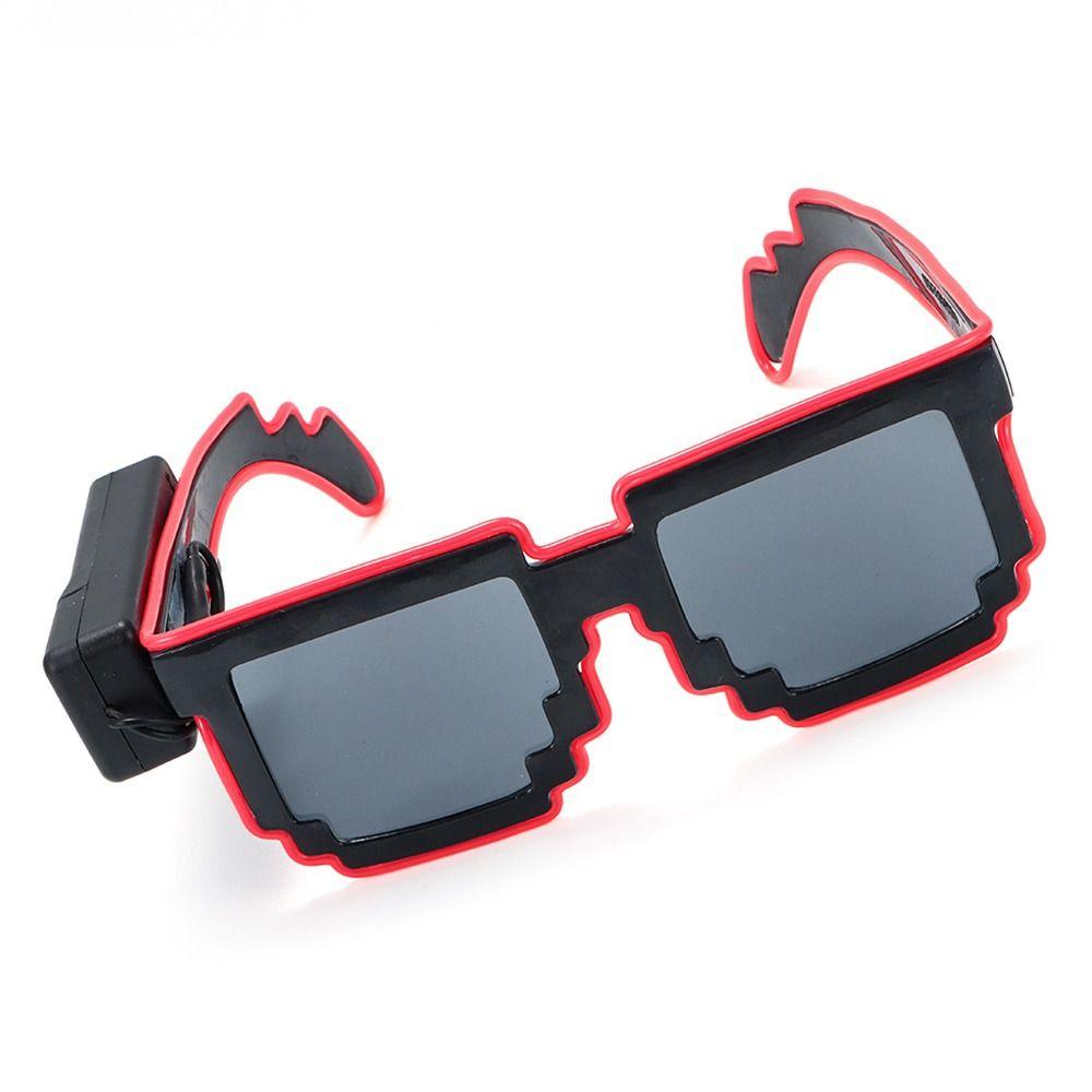 Wireless LED Light-up Glasses Glow In the Dark Neon Rave Shades  for Adult Kids