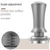 Coffee Tampers 15lb Spring Loaded Coffee Tamper Ripple Base Aluminum Self Leveling Espresso Tamper Coffeeware 51mm 53mm 58mm