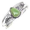 Vassolite Gemstone Antique Silver Jewelry Cuff Bracelets 7''Adjustable
