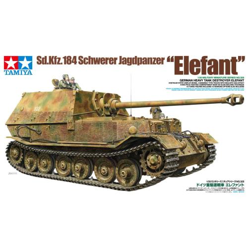 Tamiya 1/35 Military Miniature Series No. 325 German Army Heavy Tank Destroyer Elefant Plastic Model 35325