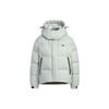 Climawarm Core Detachable Hood Puffer Jacket, Water-Resistant Women Outerwear Mint-Green IW0774