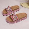 New Water Diamond Shoes for Women Plus-size Muffin Thick-soled Flip-flops