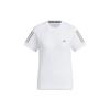 Own The Run Cooler T-Shirt Color Block Round Neck Short Sleeve Women Tops White JF1476