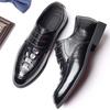 New Top Layer Cowhide Formal Leather Shoes Men's Leather Pointed Toe Derby Inner Heightened Men's Shoes Brand Business