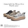 Leather White Shoes Spring Shoes Platform Sports Shoes Casual Women's Shoes