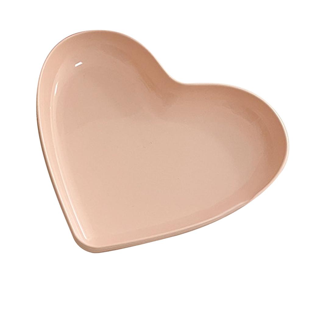 Serving Platter Heart Shape Dinner Plate Plastic Easy To Clean Versatile Kitchen Dinnerware for