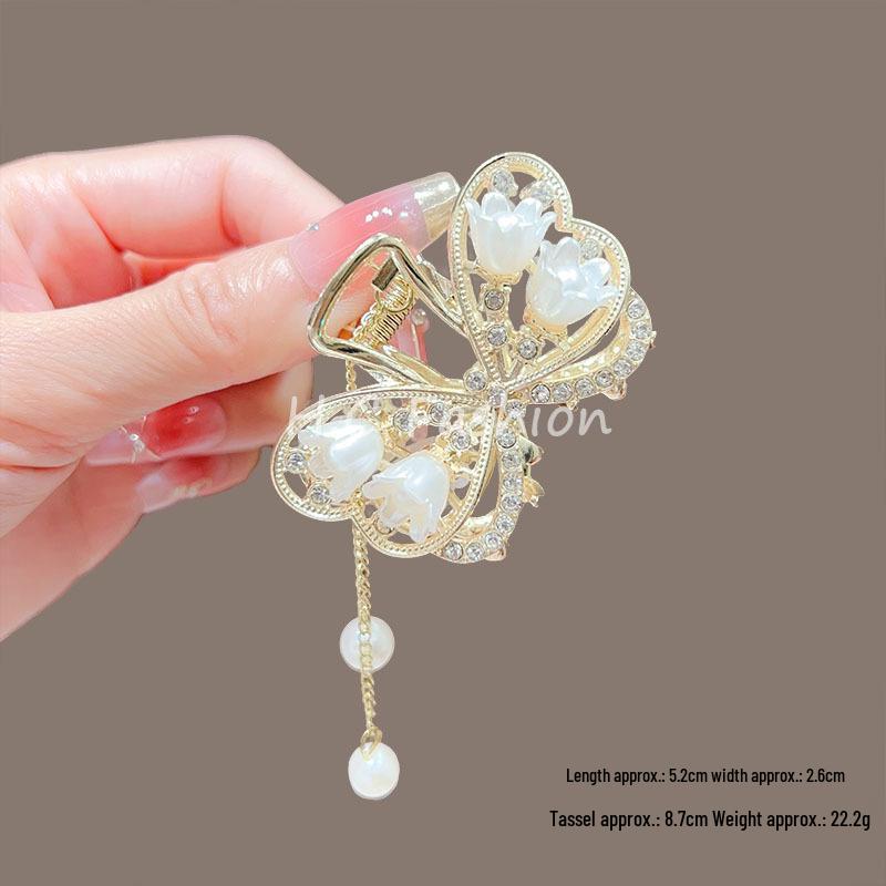 Elegant Metal Butterfly Hairpin with Tassel Pendant for Women, 2025 New Style