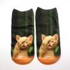 3D Printing Children Socks Cat/Dog Design Fashion Unisex Christmas Gift Socks Low Ankle Funny Sock for 6-12T Kids