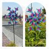 Butterfly Wind Spinner for Outdoor Pinwheel Metal Windmill with Stake Sculpture Porch