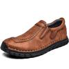 38-46 Retro Cow Leather Shoes Men Loafers Handmade Casual Leather Shoes Moccasins Men Flats Shoes