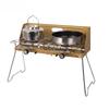 Outdoor Camping Double-Burner Gas Stove for Car Self-Driving