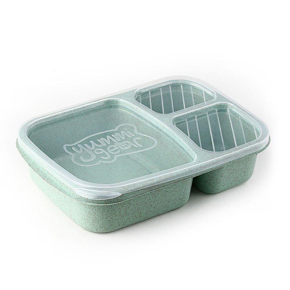 Durable Dinnerware Wheat Straw Food Fruit Container Picnic Storage Boxs Lunchbox Lunch Box