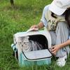Foldable Cat Backpack Large Capacity Cat Strap Backpack Adjustable Strap Pet Outdoor Travel Ventilation Cat Backpack