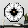 Morden Metal & Wooden Wall Clock for Living Room Bedroom Office Kitchen Stylish Wall Clock for Home and Hall Designer Big Size Modern