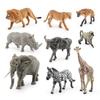 Simulation 17Pcs South American Non-Animal Model Set Sloth Anteater Jaguar Zebra Lion Elephant Ornament