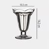7oz 205ml Versatile Dessert Cup Household Drinkware Creative Cocktail Glass Transparent Sundae Ice Cream Cups Drinks for Party
