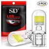2Pcs Newest T10 LED Bulb W5W Sapphire COB Drive-Free Led Wedge Bulb 168 194 Led 5w5 Car Interior Dome Reading Lamp Super Bright 12V Car Light 6000K